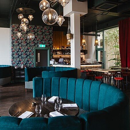 Central Firestation restaurant interior booth