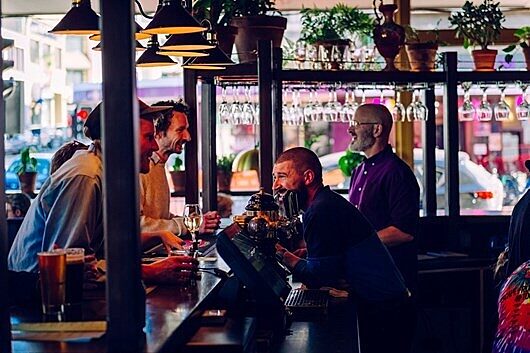 Woof bar interior