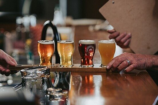 Beer tasting paddle