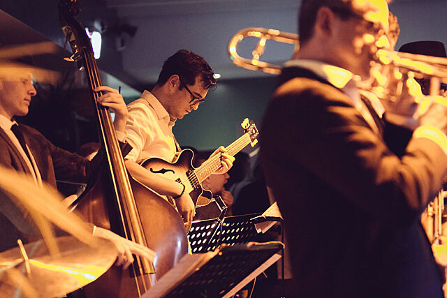 Jazz band performing live