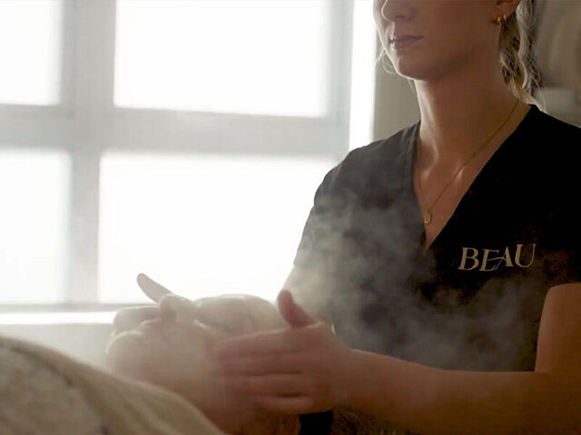 Steam facial at Beau Skin clinic