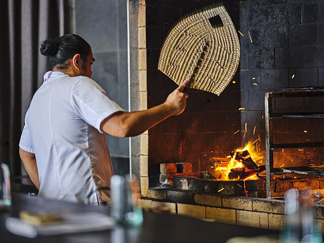 Chef Henry Onesemo in the TALA kitchen