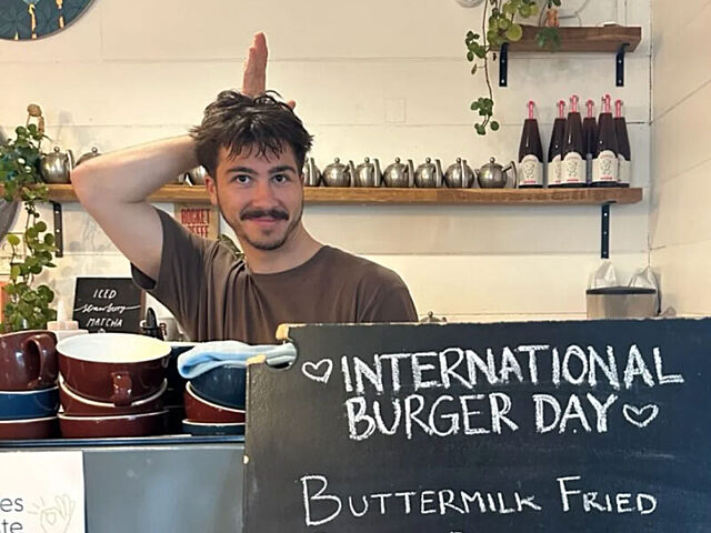 The Shack Raglan serving up international beats along with their burgers.