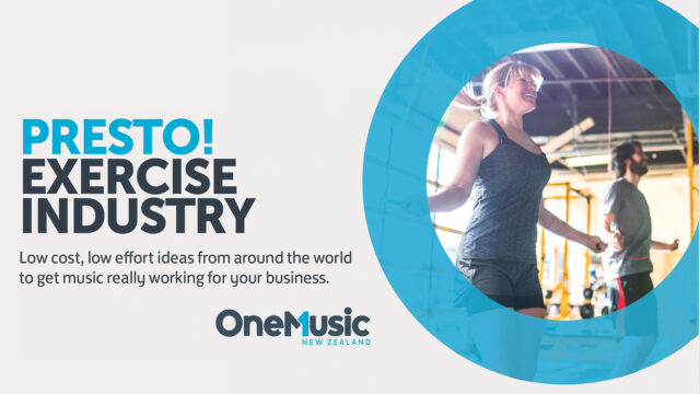 OneMusic New Zealand Presto! Exercise Industry guidebook cover